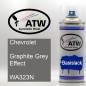 Preview: Chevrolet, Graphite Grey Effect, WA323N: 400ml Sprühdose, von ATW Autoteile West.